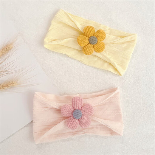 Midur recién nacido Baby Wide Hairband Baby Baby Girl Baby Door Tap Cabeza de bebé Circunferencia para mujeres Puerta estofada de primavera y otoño La base de tocado de un año Flor de rosa (cinco flor de pétalas. Campana de diadema) recomendado para bebés de 0-2 (alta elasticidad)