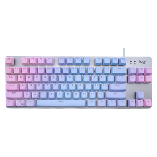 
Logitech K835 mechanical keyboard wired gaming keyboard TTC axis 84 key office keyboard color block keyboard Logitech K835 red axis-blue aphrodisiac key cap