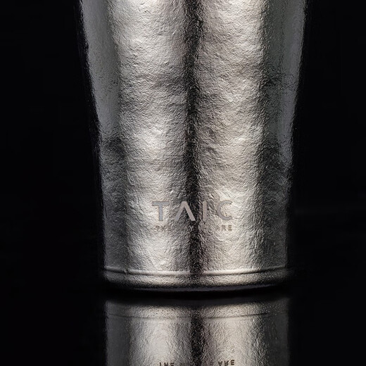 TAIC Titanium pure titanium beer cup double-layer vacuum water cup titanium cup juice cup milk cup coffee cup Hercules cup ultra-light high-end gift cup Haoyue Silver