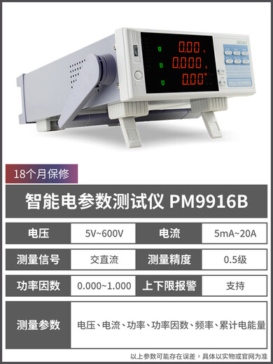 XMSJ Customized PM9901 Smart Electrical Parameter Tester Customized Power Mess Electrical Energy Test Limit Alarm Eins AC + 20APM9901 Alarm