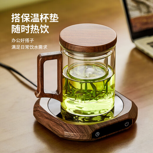 Niye tea cup glass green tea cup tea water separation heat-resistant thickening with filter men's office personal use high-end