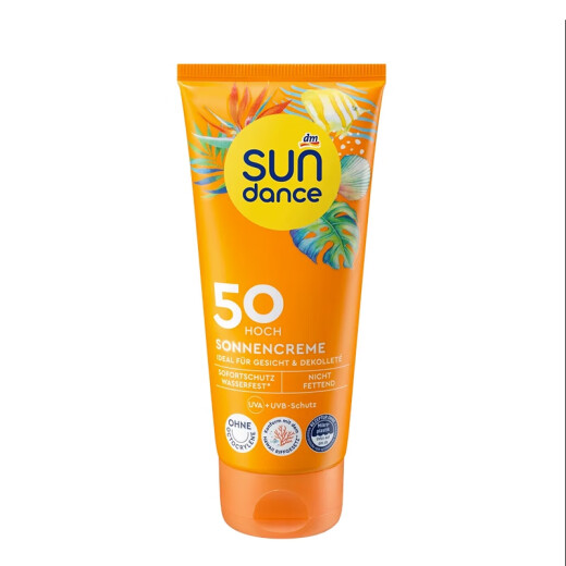 SUNDANCE German DM girl baby adult children physical sunscreen sunscreen lotion waterproof skin-friendly anti-allergic easy to clean adult sunscreen 100ML