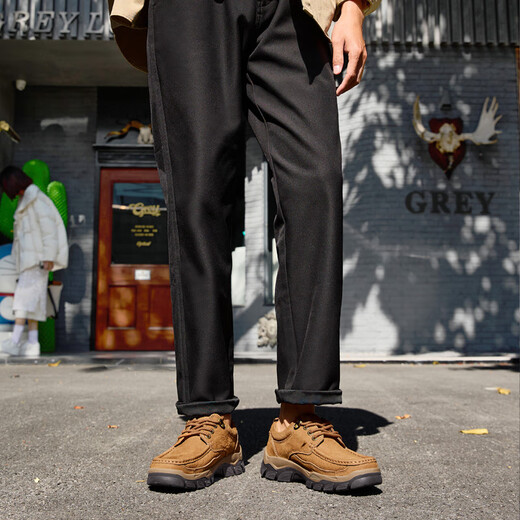 Camel (CAMEL) men's shoes autumn and winter breathable cowhide casual work shoes commuting high-end soft sole business leather shoes for men G13A307163 camel 40