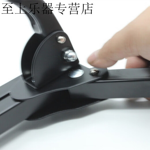 晗畅加粗加长弯管萨克斯架子可折叠收纳萨克斯架中音次中音便携支架 黑色萨克斯架子