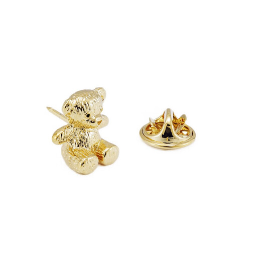 
ShiJUN (SHIJUN) Light luxury men's suit brooch luxury wedding accessories retro plated dumb bear collar pin suit pin breast gold plated brooch + cufflink set