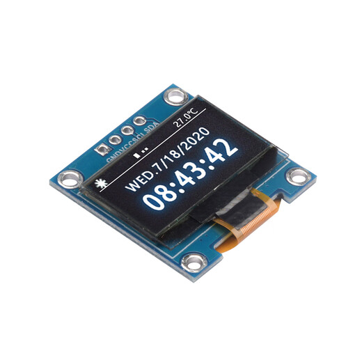 0.96-inch OLED display module 128x64 I2C communication SSD1315 12864 LCD screen IIC serial 4-pin white display