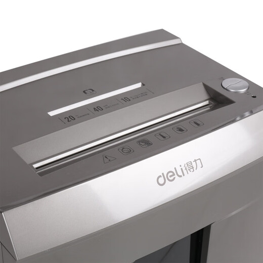 Deli 9905 Office Shredder 20L Shredder de grande capacité 60 minutes Disc Bank Carte File Shredder 10 pièces 60 minutes