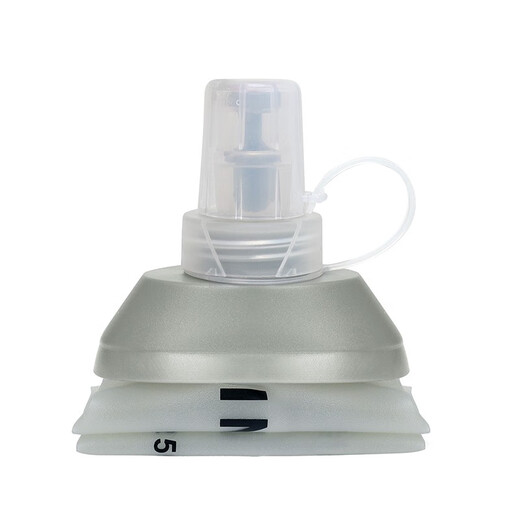 INOXTO sports fitness cycling running mountain climbing multi-purpose water bottle portable water bottle 450ml silver gray soft water bottle