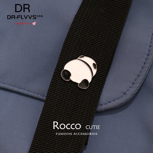 Panda brooch, Chinese style national treasure, cute plush pin, metal badge, bag, clothing accessories, panda bamboo chain