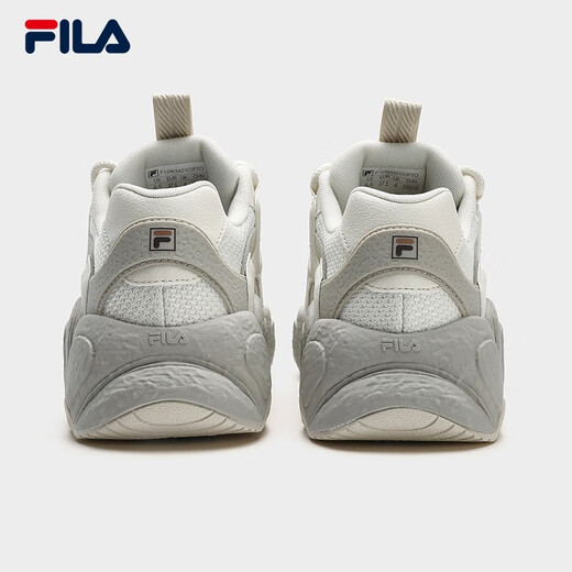 FILA Croissant Shoes Sneakers Women's Casual Shoes Dad Shoes Thick Sole Shoes Tofu White/Oatmeal Color-TO 38