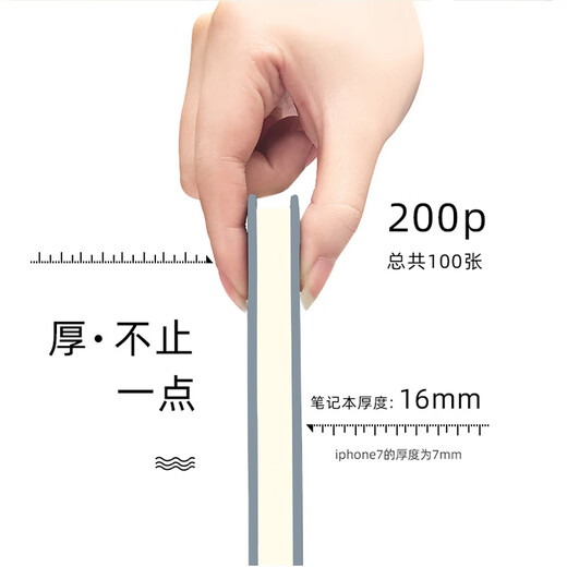 Weimei A5 business notebook gift box high-value 25K notepad paper thickened 200 pages new diary work log business meeting record book can be customized logo
