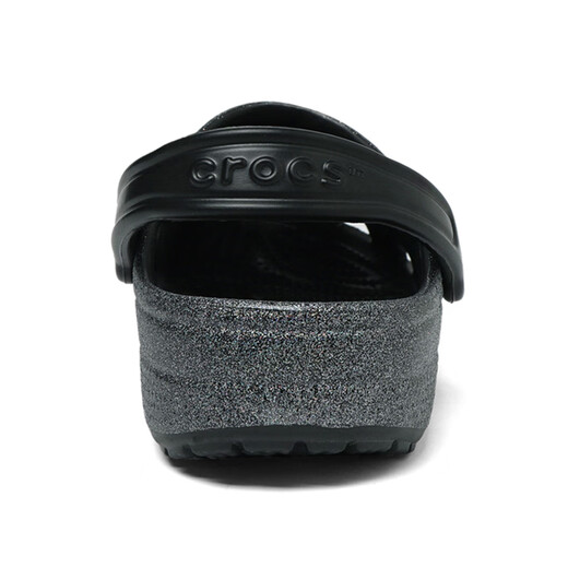 Crocs Crocs Zapatos clásicos de agujeros para niños brillantes para niños y niñas nuevas zapatillas brillantes de los pies 206993_001 Negro y gris 36 -37 Longitud interior alrededor de 225 mm