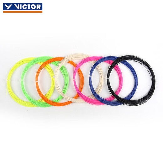 VICTOR Victory Badmintonschlägersaite VBS66N Badmintonsaite widerstandsfähig und hochelastisch VBS63 Wettkampftrainingssaite Netzwerkkabel VBS61 VBS66N-Y rosarosa 0,66 mm 10 m