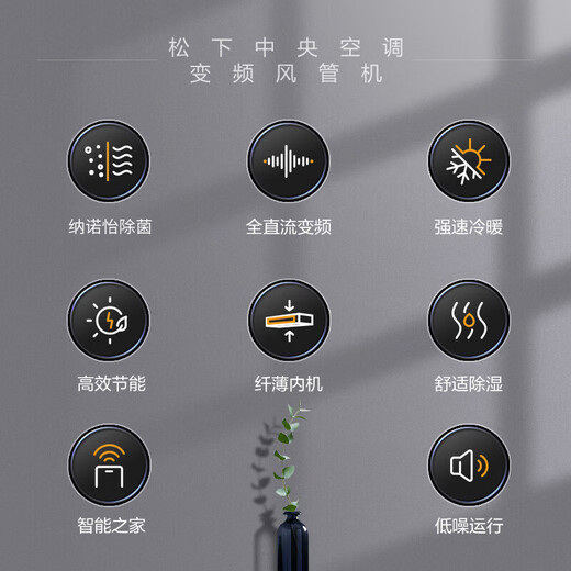 Panasonic central air conditioning H series 3 HP one-to-one duct machine, first-class energy efficiency, high concentration Nanoe, one-price all-inclusive package CS-E27D0AH1BW, national subsidy for home appliances