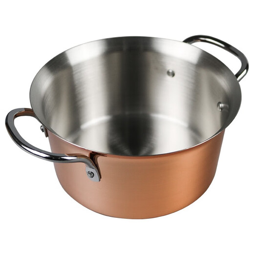 Pearl Life (Pearl Life) Japan imported copper frying pan copper pot household tempura frying pot stew pot small milk pot 14-16cm copper frying pot soup pot 20cm HB-1380 filter 16cm
