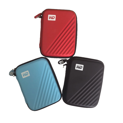 Western Digital (WD) 2.5-inch mobile hard drive universal shockproof protection bag hard shell shockproof bag black package 2 hard shell bag + (4T 5T 6T) special silicone case