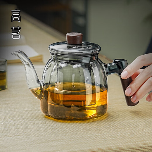 Gaoming 2024 new glass tea and water separation teapot for tea household thickening and high temperature resistance special tea and boiling water teapot