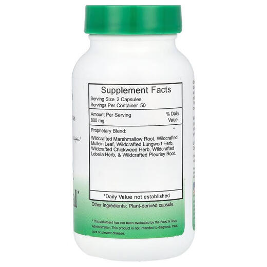 Christophers ursprüngliche Formeln, Lungen und Bronchus, 400 mg, 100 vegetarische Kapseln 100 Einheiten 11762