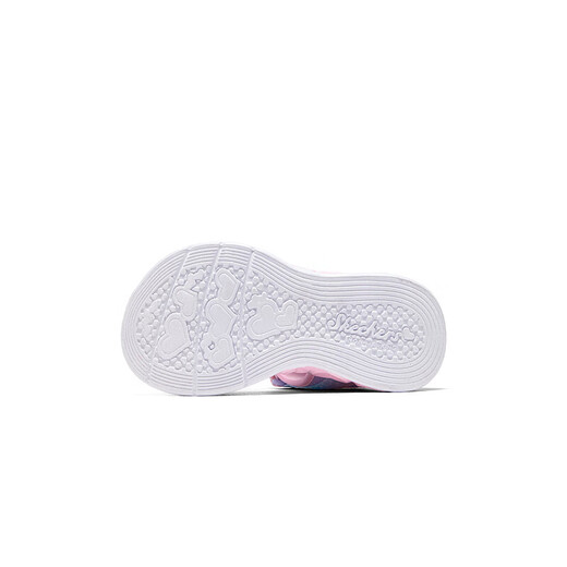 Skechers Skechers girls sandals summer Velcro flash children's shoes soft sole big children's casual beach shoes 303105L