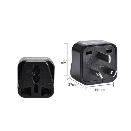 GowoneGowone computer room server PDU conversion connector multi-function to 10A multi-purpose hole global universal conversion socket national standard three-pin to 10A multi-purpose hole