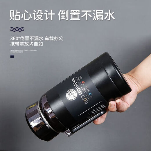 
Zhenshui Kaipeng male and female students 316 vacuum stainless steel thermos portable large capacity outdoor sports water cup 600ml 7170 white 701ml-900ml