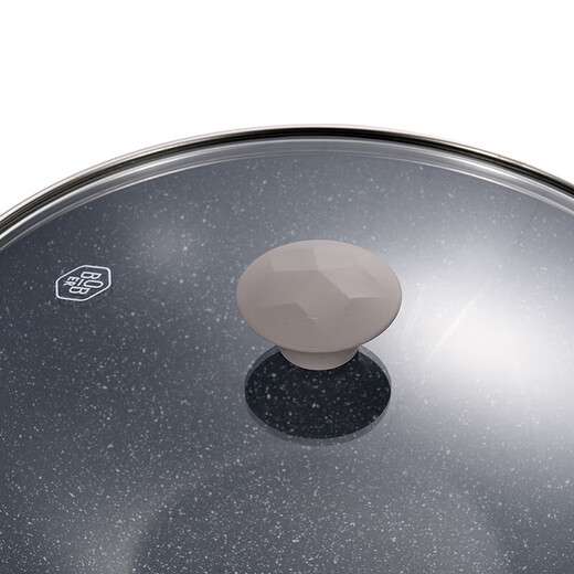 Bobao Bobao Yuechu Maifanshi non-stick wok, fine iron material BDY-C695A pure white 30cm