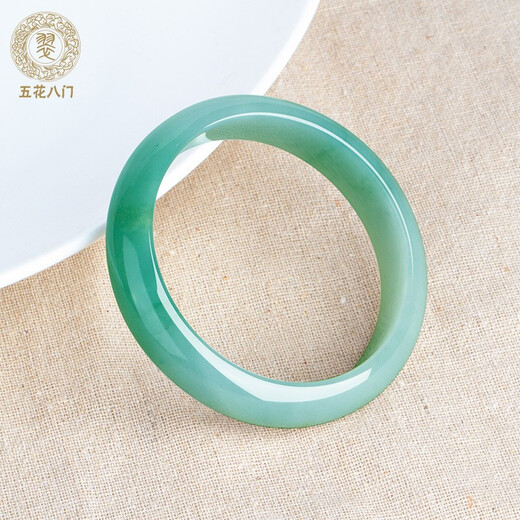 Various jade bracelets, Burmese jade bracelets, jade bracelets, women's models, natural A-grade waxy ice seeds, floating flowers for girlfriends and mothers, inner diameter 52-59