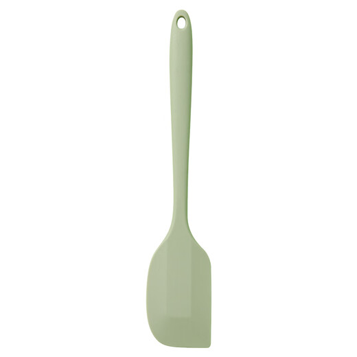Luluo German quality household all-in-one high temperature resistant food grade silicone soft spatula baking cream spatula stirring butter green silicone spatula - small + large