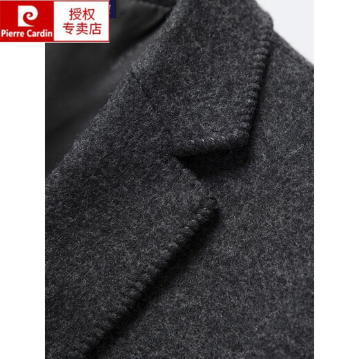 Pierre Cardin autumn and winter wool suit men's jacket youth Korean style woolen casual small suit men's slim single top gray 50/180