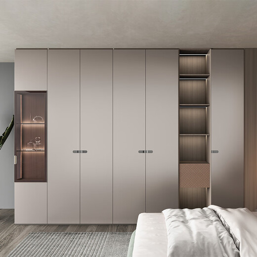 Sophia Wardrobe Customized Storage Wardrobe Light Luxury Master Bedroom Integrated Large Wardrobe Bedroom Furniture Cloakroom Whole House Customization Yuan/square meter (standard E2 level handle)