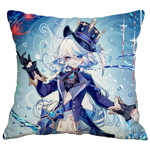 Chuangjingyi Select Funina Pillow Peripheral Pillow Original God Water God Funina God of Justice Doll Doll Second Dimension Birthday 12 35x35cm Mini_Skin-Friendly Baby Velvet