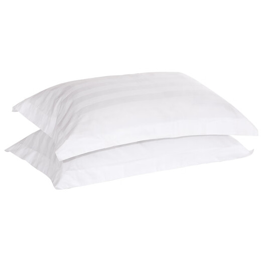 Hotel bedding pure cotton pure cotton polyester pure white encrypted thickened single satin pillowcase pillowcase 55*85 (encrypted 60 count cotton)