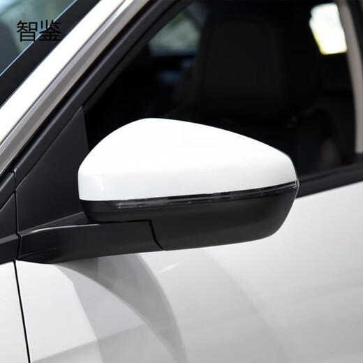 Adaptación de Zhijian Dongfeng Peugeot 4008 LOGO 5008 Lente reflectante Caso de espejo inverso Vista trasera Conjunto de espejo CO-PILOTO DERECHO [Pearl White] Plegado manualmente sin calefacción