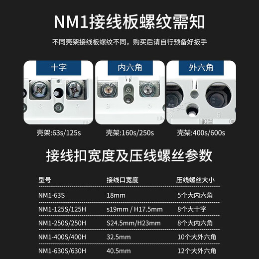 正泰NM1塑壳断路器12250A400A63A空气开关3300三相四线380V3p 250A 3P