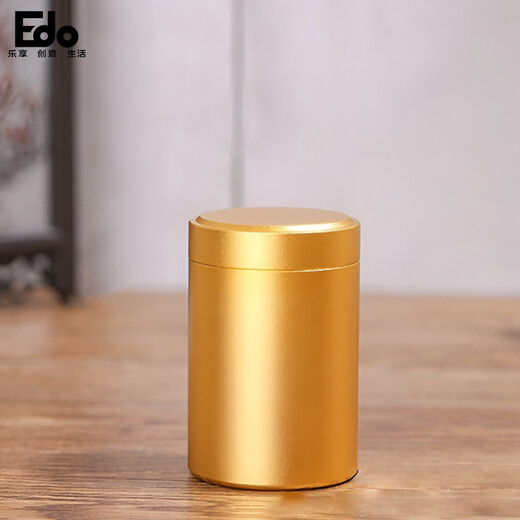 Edo 60ml free cloth bag, aluminum alloy tea can, portable tea can, travel tea can, tea storage can, packaging box