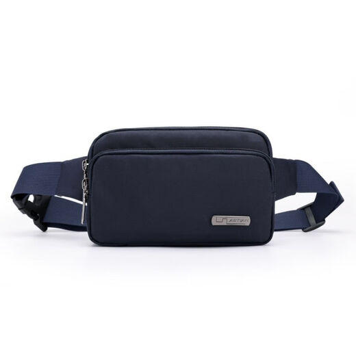 Aotian new waist bag men's single multi-layer waterproof casual bag mobile phone bag wallet business bag horizontal version lightweight Aotian 6193 blue