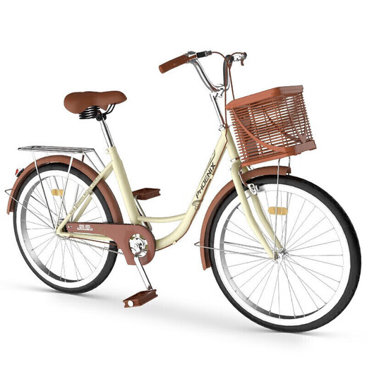 Phoenix (Phoenix) bicycle adult unisex universal urban commuter bicycle female ballet 24 inches beige