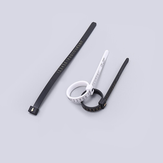 Core luxury ring female student ring measurement ring finger circumference mouth size ring circumference measurement belt size soft ruler beauty tool silver
