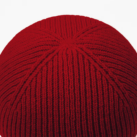 Shanghai Story Feste Farbe Nuannuan Serie Wolle gestrickt Hut 100% Wollhut Winter Warm Wollhut Urlaub Geschenk Dunkelrot One Size (55-60)