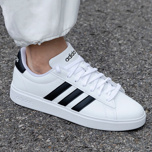 Adidas Männerschuhe Freizeitschuhe Frauenschuhe Sommer Neue Sportschuhe Grand Court 2.0 Mode und vielseitige Low-Top-Schuhe GW9195/Weiß 41 (255 mm)