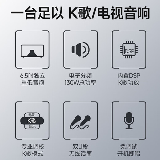 SANSUI 91W Home Theater Home KTV Audio Set TV Audio Echo Wall Home Living Room Karaoke Bluetooth Speaker Ultimate Edition