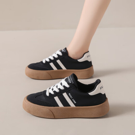 Huili Frauenschuhe Super weiche Frauenschuhe dicker Leinwandschuhe für Frauen 2025 Frühling und Herbst Neue vielseitige Retro Schwangerschaft Casual Schuhe 702 Weiß 39