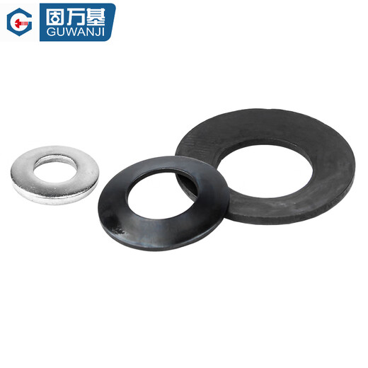 Guwanji 65MN manganese steel black disc washer 304 stainless steel saddle tapered butterfly locking spring washer complete collection blue and white zinc M6x14x1.5 (50 pcs)