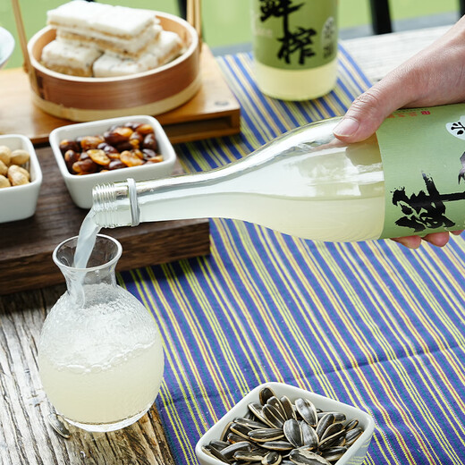 苏州桥鲜榨米酒  古法酿造  5度清甜  糯米酒酿 750ml  