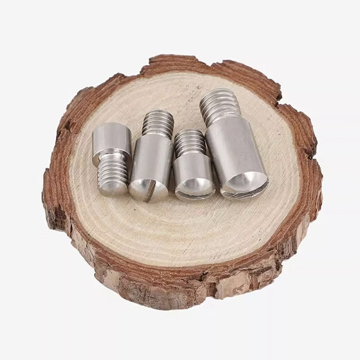 Icenn 304 stainless steel single-width cylindrical pin grooved positioning pin pin GB831 headless step screw 4*6*M3*4[4 pieces]