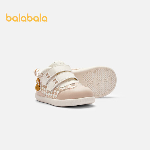 Balabala baby toddler shoes, baby shoes, velvet boys' shoes, autumn and winter shoes, cute retro casual shoes 204423144112