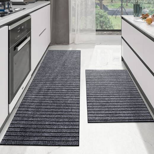 Dajiang kitchen floor mats are waterproof, non-slip, wipeable, no-wash, oil-proof floor mats, special floor mats for kitchen floors (pack of 2)