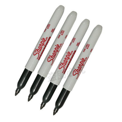 Picturas de Yue Western, Pen de marcador resistente a alta temperatura Pen a alta temperatura no se desvanece Sharpie13601 Marcador de aceite de laboratorio industrial Pen 13601 Negro