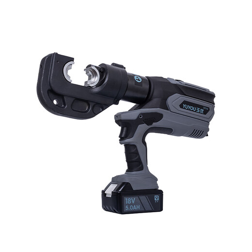 XMSJ Elektrische Hydraulikklemme wiederaufladbare Kupferdrahtnasen-Crimp-Klemme Elektriker Tragbarer Lithiumbatterie Zwei-in-ein-Kabel-Crimp-Klammer mini US-1506-150 Sechskant