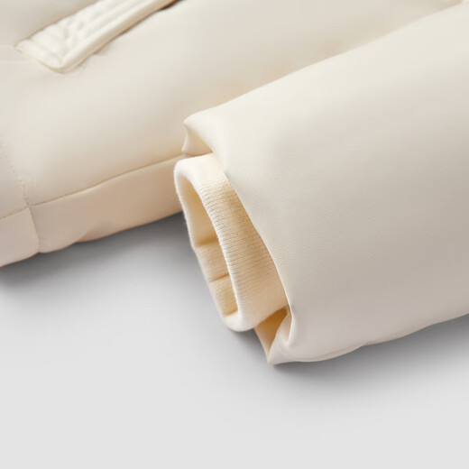 Semir down jacket women's short stand collar small elegant and gentle 2024 winter loose imitation leather jacket 107824113005